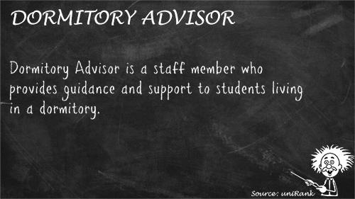 Dormitory Advisor definition