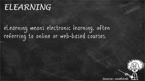 eLearning definition