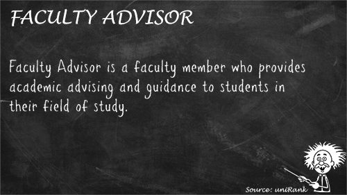 Faculty Advisor definition