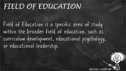 Field of Education definition