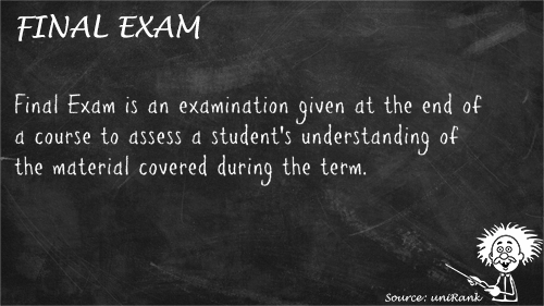 Final Exam definition