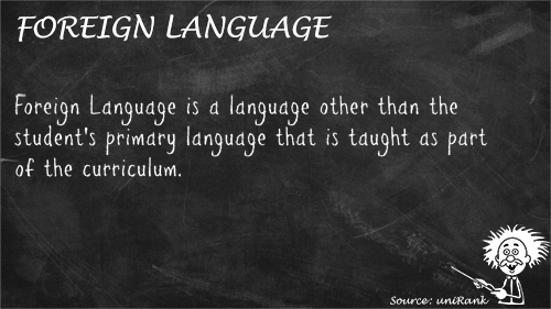 Foreign Language definition