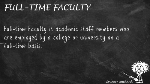 Full-time Faculty definition
