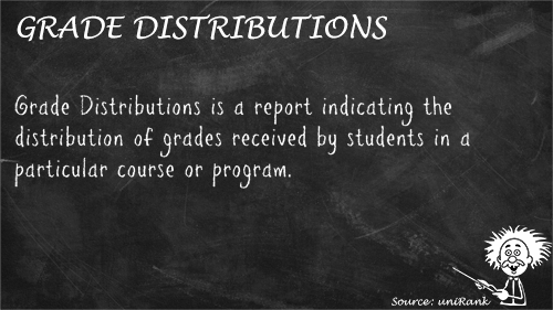 Grade Distributions definition