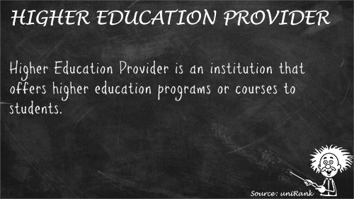 Higher Education Provider definition