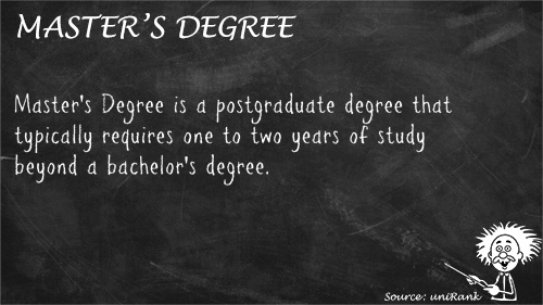 Master's Degree definition
