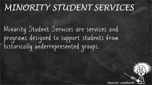 Minority Student Services definition