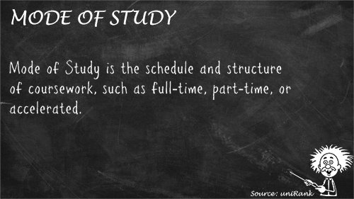 Mode of Study definition