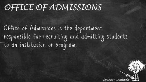 Office of Admissions definition