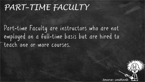 Part-time Faculty definition