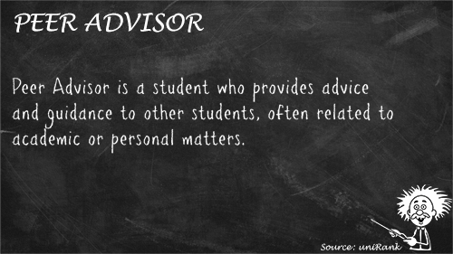 Peer Advisor definition