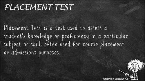 Placement Test definition