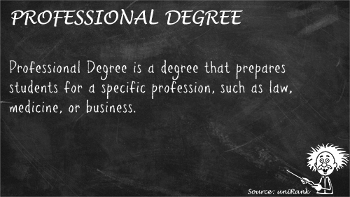 Professional Degree definition