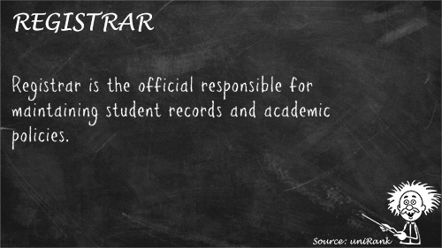 Registrar definition