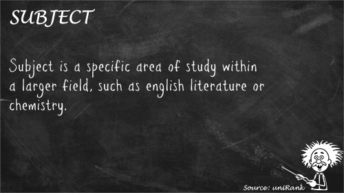 Subject definition