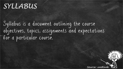 Syllabus definition