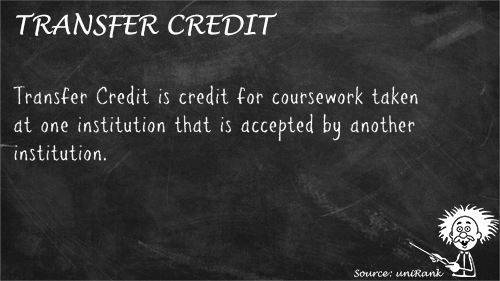 Transfer Credit definition