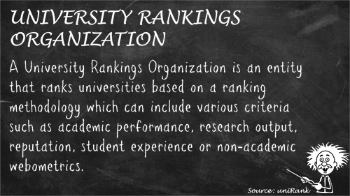 University Rankings Organization definition