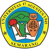 17 August 1945 University, Semarang's Official Logo/Seal