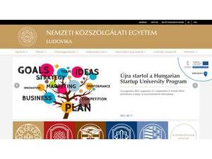 Nemzeti Közszolgálati Egyetem's Website Screenshot