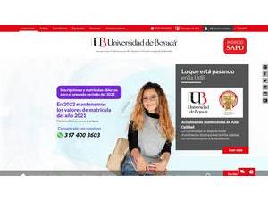 Universidad de Boyacá's Website Screenshot