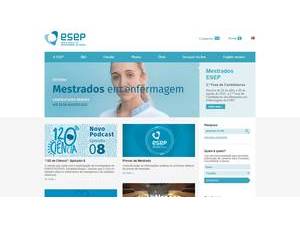 Escola Superior de Enfermagem do Porto's Website Screenshot