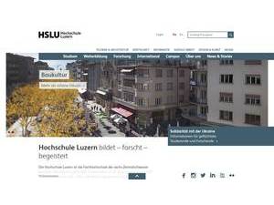 Hochschule Luzern's Website Screenshot