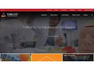 TOBB University of Economics and Technology's Website Screenshot