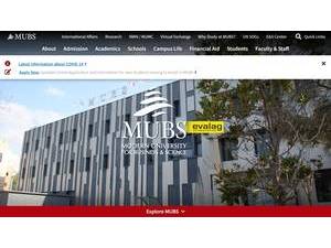 Modern University for Business and Science's Website Screenshot