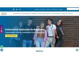 Autonomous University of Manizales's Website Screenshot