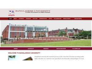 Bangladesh University's Website Screenshot