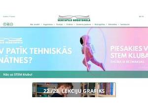 Ventspils Augstskola's Website Screenshot