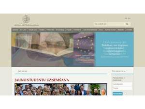 Latvijas Kristiga akademija's Website Screenshot