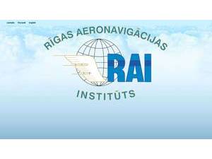 Rigas Aeronavigacijas instituts's Website Screenshot