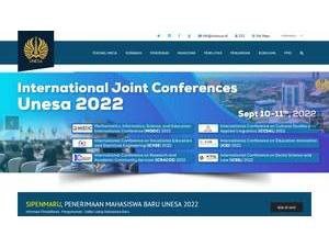 Universitas Negeri Surabaya's Website Screenshot
