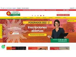Universidad Católica de Pereira's Website Screenshot