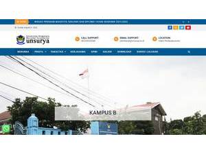 Universitas Dirgantara Marsekal Suryadarma's Website Screenshot