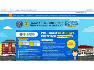 University of Semarang's Website Screenshot