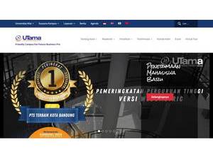 Universitas Widyatama's Website Screenshot
