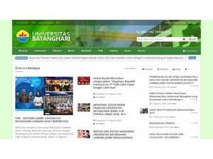 Batanghari University's Website Screenshot