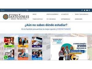 Santo Tomás University's Website Screenshot
