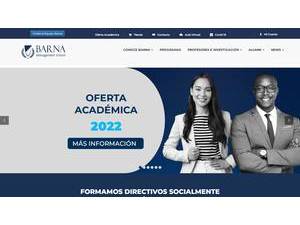 Barna Business School's Website Screenshot