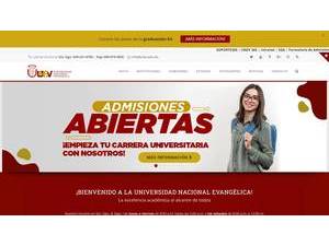 Universidad Nacional Evangélica's Website Screenshot