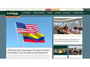 Universidad Externado de Colombia's Website Screenshot