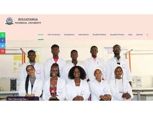 Bolgatanga Technical University's Website Screenshot