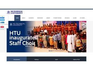 Ho Technical University's Website Screenshot