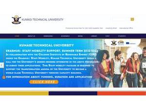 Kumasi Technical University's Website Screenshot