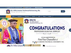 Dr. Hilla Limann Technical University's Website Screenshot