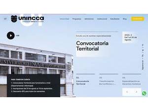 Universidad INCCA de Colombia's Website Screenshot