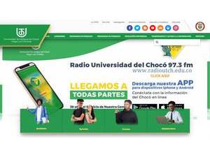 Technological University of Chocó's Website Screenshot